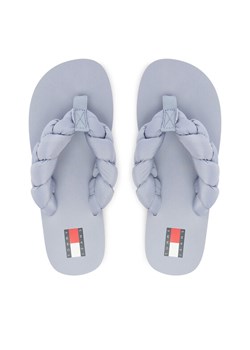Tommy Jeans Japonki Braided Thong Beach Sandal EN0EN02877 Błękitny ze sklepu MODIVO w kategorii Klapki damskie - zdjęcie 189279816