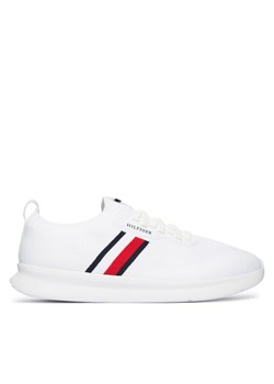 Tommy Hilfiger Sneakersy Lightweight Knitted Runner FM0FM05756 Biały ze sklepu MODIVO w kategorii Buty sportowe męskie - zdjęcie 189279869