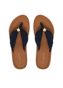 Tommy Hilfiger Japonki Th Ltr Footbed Summer Sandal FW0FW09194 Granatowy ze sklepu MODIVO w kategorii Klapki damskie - zdjęcie 189279928
