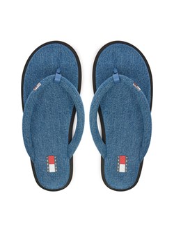 Tommy Jeans Japonki Tjw Padded Denim Casual Sandal EN0EN03021 Niebieski ze sklepu MODIVO w kategorii Klapki damskie - zdjęcie 189279945
