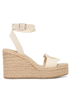 Calvin Klein Espadryle Wedge Espad 70 Embl Lth HW0HW02897 Beżowy ze sklepu MODIVO w kategorii Espadryle damskie - zdjęcie 189279947