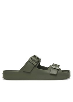 Klapki Calvin Klein Ergon Eva Double Bar Sandal HM0HM02116 Zielony ze sklepu eobuwie.pl w kategorii Klapki męskie - zdjęcie 189281218