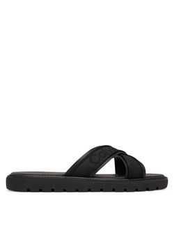 Klapki Calvin Klein Sq Molded Sandal Xcross Wb HM0HM02101 Czarny ze sklepu eobuwie.pl w kategorii Klapki męskie - zdjęcie 189281279