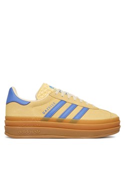 Sneakersy adidas Gazelle Bold J IH6457 Beżowy ze sklepu eobuwie.pl w kategorii Buty sportowe dziecięce - zdjęcie 189281346