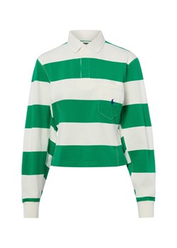 Polo Ralph Lauren Damska bluza polo Kobiety Bawełna (100%) zielony w paski ze sklepu vangraaf w kategorii Bluzy damskie - zdjęcie 189283258