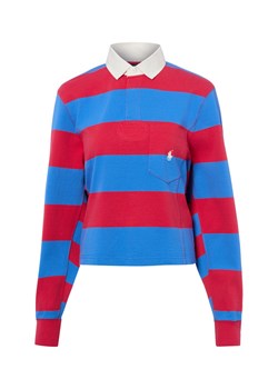 Polo Ralph Lauren Damska bluza polo Kobiety Bawełna (100%) niebieski w paski ze sklepu vangraaf w kategorii Bluzy damskie - zdjęcie 189283259