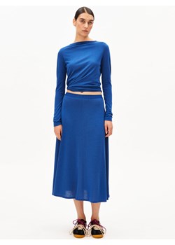 ARMEDANGELS Damska spódnica z dżerseju - Ileniaa Laraa Kobiety Dżersej indygo marmurkowy ze sklepu vangraaf w kategorii Spódnice - zdjęcie 189283265