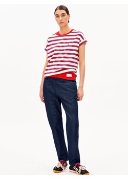 ARMEDANGELS Koszulka damska - Paski Idaara Kobiety Bawełna (100%) czerwony w paski ze sklepu vangraaf w kategorii Bluzki damskie - zdjęcie 189283266