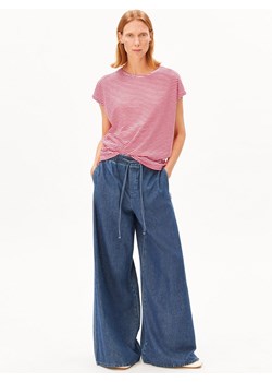 ARMEDANGELS Koszulka damska - Slub Jersey Stripe Kobiety Bawełna (100%) czerwony w paski ze sklepu vangraaf w kategorii Bluzki damskie - zdjęcie 189283285