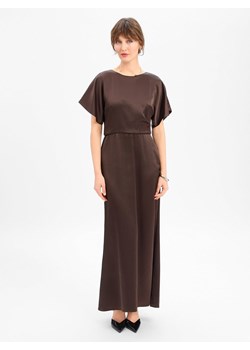 Marie Lund Damska sukienka wieczorowa Kobiety czekoladowy jednolity ze sklepu vangraaf w kategorii Sukienki - zdjęcie 189283337
