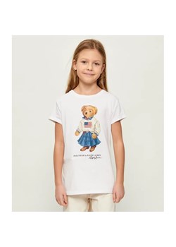 POLO RALPH LAUREN T-shirt | Regular Fit ze sklepu Gomez Fashion Store w kategorii Bluzki dziewczęce - zdjęcie 189283555