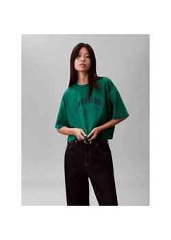 Calvin Klein Jeans T-shirt HERITAGE | Cropped Fit ze sklepu Gomez Fashion Store w kategorii Bluzki damskie - zdjęcie 189283776