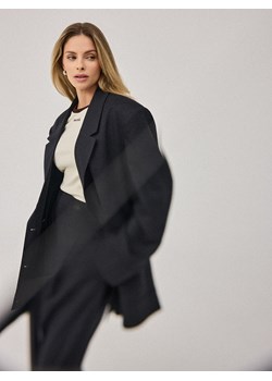 Mohito - Marynarka oversize z dodatkiem wełny - szary ze sklepu Mohito w kategorii Marynarki damskie - zdjęcie 189285679