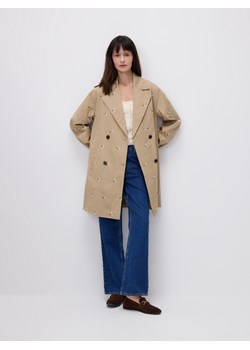 Reserved - Jeansy straight ze średnim stanem - granatowy ze sklepu Reserved w kategorii Jeansy damskie - zdjęcie 189286527