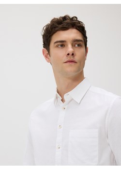 Reserved - Koszula regular z lnem - biały ze sklepu Reserved w kategorii Koszule męskie - zdjęcie 189286618