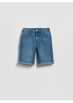 Reserved - Jeansowe szorty - niebieski ze sklepu Reserved w kategorii Spodnie chłopięce - zdjęcie 189286928