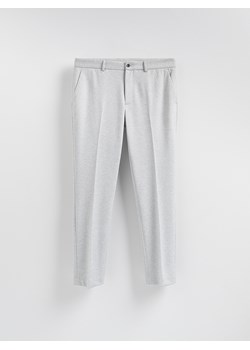 Reserved - Garniturowe spodnie slim fit - jasnoszary ze sklepu Reserved w kategorii Spodnie męskie - zdjęcie 189287087