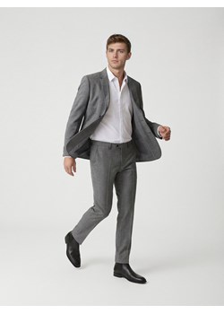 Reserved - Spodnie garniturowe slim fit - ciemnoszary ze sklepu Reserved w kategorii Spodnie męskie - zdjęcie 189287095