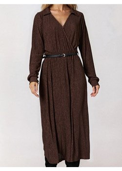 Sinsay - Sukienka szmizjerka maxi - brązowy ze sklepu Sinsay w kategorii Sukienki - zdjęcie 189288856