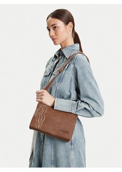 Torebka Desigual 25SAXP86 Brązowy ze sklepu eobuwie.pl w kategorii Listonoszki - zdjęcie 189288907