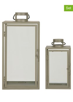 House Nordic Lampiony (2 szt.) w kolorze zielonym ze sklepu Limango Polska w kategorii Świeczniki - zdjęcie 189288957