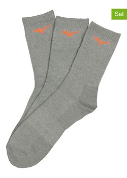 Mizuno Skarpety sportowe (3 pary) w kolorze szarym ze sklepu Limango Polska w kategorii Skarpetki męskie - zdjęcie 189289249