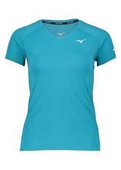 Mizuno Koszulka funkcyjna "Alpha Sun Protect" w kolorze turkusowym ze sklepu Limango Polska w kategorii Bluzki damskie - zdjęcie 189289346
