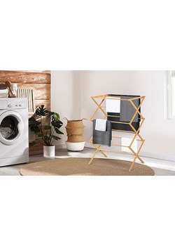 IDOMYA Essentials Suszarka w kolorze jasnobrązowym na pranie - 63,5 x 106,5 x 36,5 cm ze sklepu Limango Polska w kategorii Akcesoria łazienkowe - zdjęcie 189290459