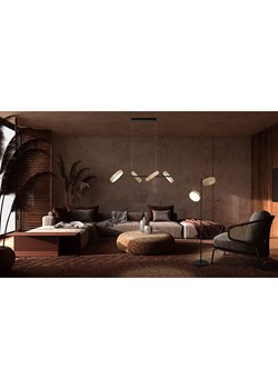 näve Lampa wisząca LED "Tessa" w kolorze jasnobrązowo-czarnym - KEE F (A do G) ze sklepu Limango Polska w kategorii Oświetlenie - zdjęcie 189297229