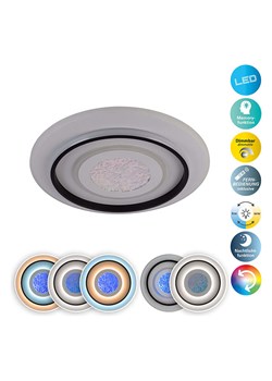 näve Lampa sufitowa LED "Stelios" w kolorze białym - KEE E (A do G) ze sklepu Limango Polska w kategorii Oświetlenie - zdjęcie 189297279