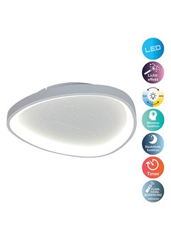 näve Lampa sufitowa LED "Argesa" w kolorze białym - KEE F (A do G) ze sklepu Limango Polska w kategorii Oświetlenie - zdjęcie 189297349