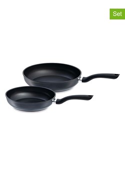 Fissler Patelnie (2 szt.) "Cenit®" w kolorze czarnym ze sklepu Limango Polska w kategorii Garnki - zdjęcie 189298127