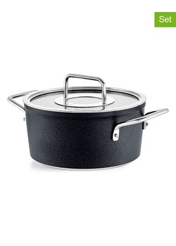 Fissler 2-częściowy zestaw "Adamant®" w kolorze czarnym - Ø 24 cm ze sklepu Limango Polska w kategorii Garnki - zdjęcie 189298219