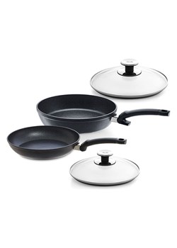 Fissler 4-częściowy zestaw "Adamant" w kolorze czarnym ze sklepu Limango Polska w kategorii Garnki - zdjęcie 189298417