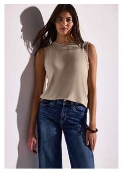 Street One Top w kolorze beżowym ze sklepu Limango Polska w kategorii Bluzki damskie - zdjęcie 189299578