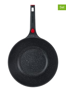 Stoneline 2-częściowy zestaw "Smart" w kolorze czerwonym - Ø 30 cm ze sklepu Limango Polska w kategorii Garnki - zdjęcie 189300946