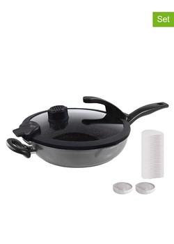 Stoneline 2-częściowy zestaw "Smell Well" w kolorze szarym - Ø 28 cm ze sklepu Limango Polska w kategorii Garnki - zdjęcie 189301098