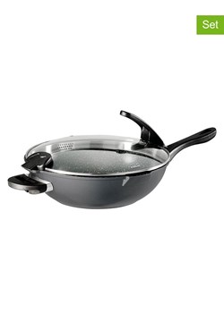 Stoneline 2-częściowy zestaw w kolorze szarym - Ø 32 cm ze sklepu Limango Polska w kategorii Garnki - zdjęcie 189301805
