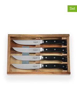 Stoneline Noże (4 szt.) w kolorze czarnym do steków - dł. 23,2 cm ze sklepu Limango Polska w kategorii Noże kuchenne - zdjęcie 189301838