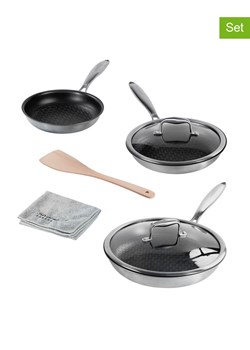 Stoneline 7-częściowy zestaw "Silverstar®" w kolorze srebrnym ze sklepu Limango Polska w kategorii Garnki - zdjęcie 189301997