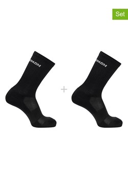 SALOMON Skarpety funkcyjne (2 pary) "Evasion Crew" w kolorze czarnym ze sklepu Limango Polska w kategorii Skarpetki męskie - zdjęcie 189302656