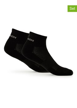 SALOMON Skarpety funkcyjne (2 pary) "Evasion Ankle" w kolorze czarnym ze sklepu Limango Polska w kategorii Skarpetki męskie - zdjęcie 189302665