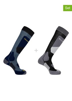 SALOMON Skarpety narciarskie (2 pary) "Access" w kolorze czarno-niebieskim ze sklepu Limango Polska w kategorii Skarpetki męskie - zdjęcie 189302685