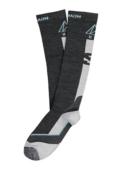 SALOMON Skarpety narciarskie "MTN" w kolorze antracytowo-błękitnym ze sklepu Limango Polska w kategorii Skarpetki męskie - zdjęcie 189302727