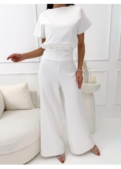 Kremowy Elegancki Dwuczęściowy Komplet ze sklepu ModnaKiecka.pl w kategorii Komplety i garnitury damskie - zdjęcie 189303138