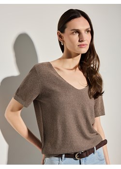 Mohito - Sweter z metalizowaną nitką - szary ze sklepu Mohito w kategorii Swetry damskie - zdjęcie 189303235