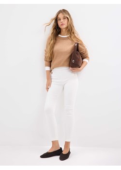 Mohito - Spodnie skinny - kremowy ze sklepu Mohito w kategorii Spodnie damskie - zdjęcie 189303708