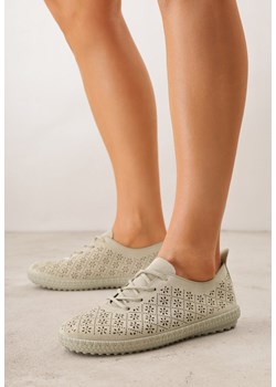 Zielone Ażurowe Tenisówki w Stylu Boho Tidira ze sklepu renee.pl w kategorii Trampki damskie - zdjęcie 189304025