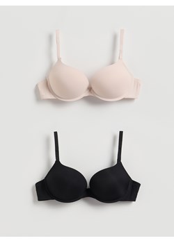 Reserved - Biustonosz super push up 2 pack - czarny ze sklepu Reserved w kategorii Biustonosze - zdjęcie 189304148