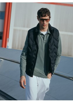 Reserved - Koszulka polo z bawełną merceryzowaną - zielony ze sklepu Reserved w kategorii T-shirty męskie - zdjęcie 189304339